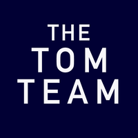 The Tom Team logo, The Tom Team contact details