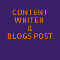 content writer & blog post logo, content writer & blog post contact details