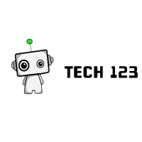 TECH 123 logo, TECH 123 contact details