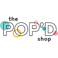 The Pop'd Shop logo, The Pop'd Shop contact details