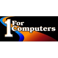 1 For Computers logo, 1 For Computers contact details