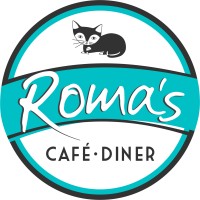 'Roma''s Cafe Diner' logo, 'Roma''s Cafe Diner' contact details