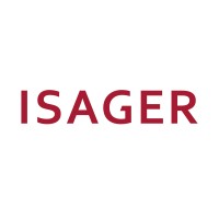 ISAGER logo, ISAGER contact details