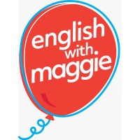 English with Maggie logo, English with Maggie contact details