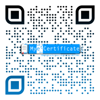 My E-Certificate logo, My E-Certificate contact details