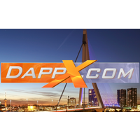 DappX logo, DappX contact details