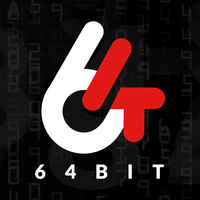 64Bit logo, 64Bit contact details