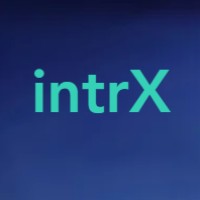 intrX logo, intrX contact details