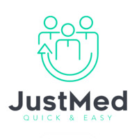 JustMed logo, JustMed contact details