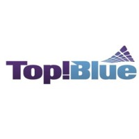 Top!Blue logo, Top!Blue contact details