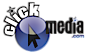 Click Media logo, Click Media contact details