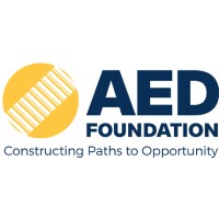 The AED Foundation logo, The AED Foundation contact details