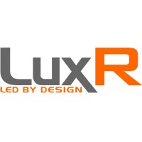 LuxR LED logo, LuxR LED contact details