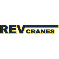 REV Cranes logo, REV Cranes contact details