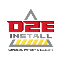 D2E Install logo, D2E Install contact details