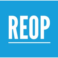 REOP logo, REOP contact details