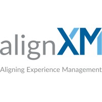 alignXM logo, alignXM contact details