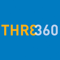 THRE360 logo, THRE360 contact details