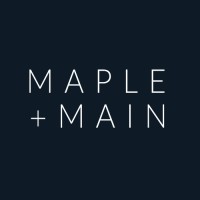 Maple + Main logo, Maple + Main contact details