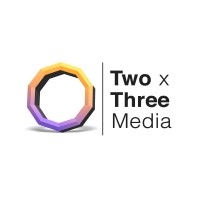 Two x Three Media logo, Two x Three Media contact details