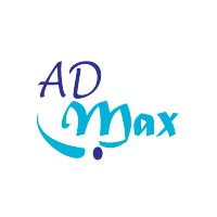 AD Max logo, AD Max contact details