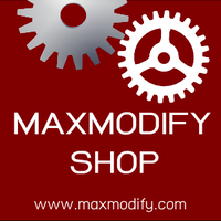 MAXMODIFY logo, MAXMODIFY contact details