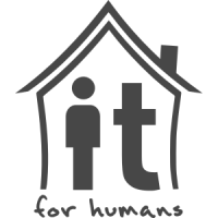 IT for humans logo, IT for humans contact details