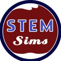 STEM Sims logo, STEM Sims contact details