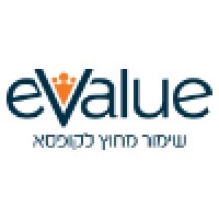 eValue logo, eValue contact details