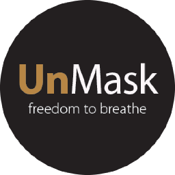 UnMask logo, UnMask contact details