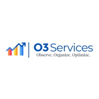 O3 Services logo, O3 Services contact details