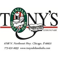 'Tony''s  Italian deli and subs' logo, 'Tony''s  Italian deli and subs' contact details