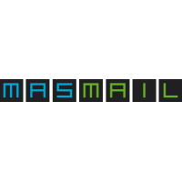 MasMail logo, MasMail contact details