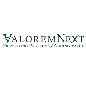 ValoremNext logo, ValoremNext contact details