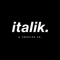 italik. logo, italik. contact details