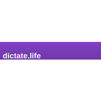 dictate.life logo, dictate.life contact details