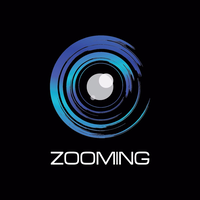 zooming logo, zooming contact details