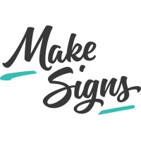 MakeSigns logo, MakeSigns contact details