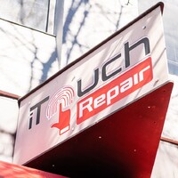 iTouch Repair logo, iTouch Repair contact details