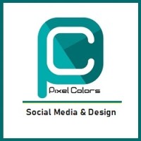 pixel colors logo, pixel colors contact details