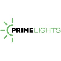 PrimeLights logo, PrimeLights contact details