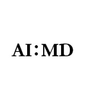 AI:MD Research logo, AI:MD Research contact details