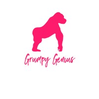 The Grumpy Genius logo, The Grumpy Genius contact details