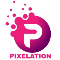 pixelation logo, pixelation contact details