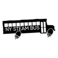 The New York STEAM Bus logo, The New York STEAM Bus contact details