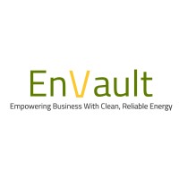 EnVault logo, EnVault contact details