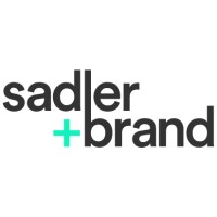 sadler + brand logo, sadler + brand contact details