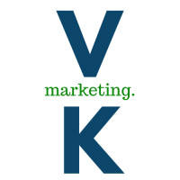 V.K. Marketing logo, V.K. Marketing contact details