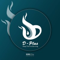 D plus logo, D plus contact details