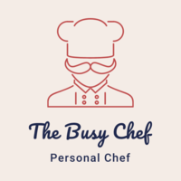 The Busy Chef logo, The Busy Chef contact details